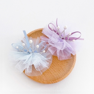 Girl Hair Clip Princess Crown Pearl (GHP8905)